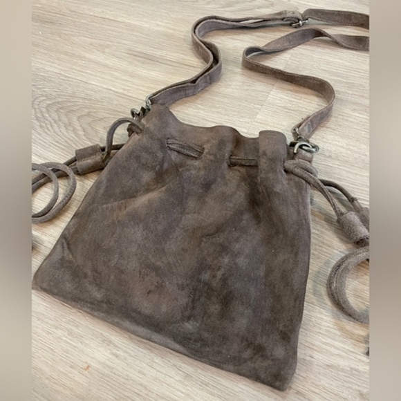 Free People Leather Bucket Purse - Picture 2 of 8